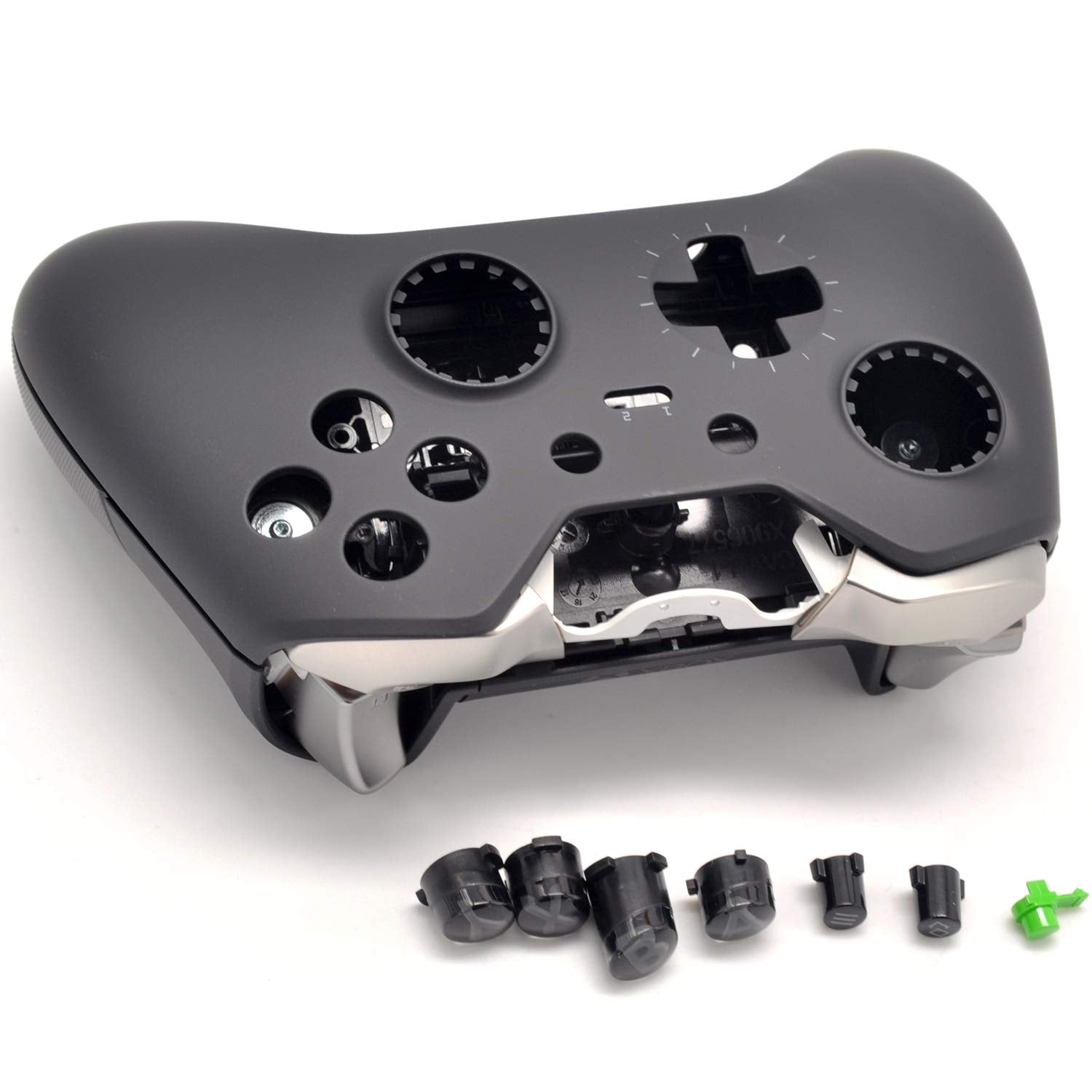 Deal4GO Kit de carcasa completa con LB RB Bumper Grips Cover Botones Pulgares Reemplazo para Xbox One Elite Controller 1 GEN