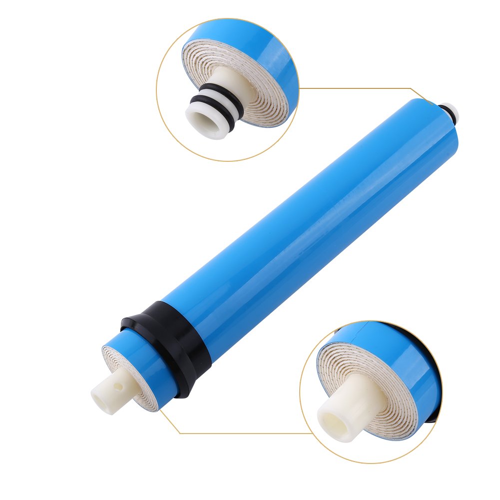 Zyyini Membrana de ósmosis inversa, soluciones de membrana RO Membrana Filtro de agua Reemplazo compatible universal Elementos del RO Filtro de agua Purificador
