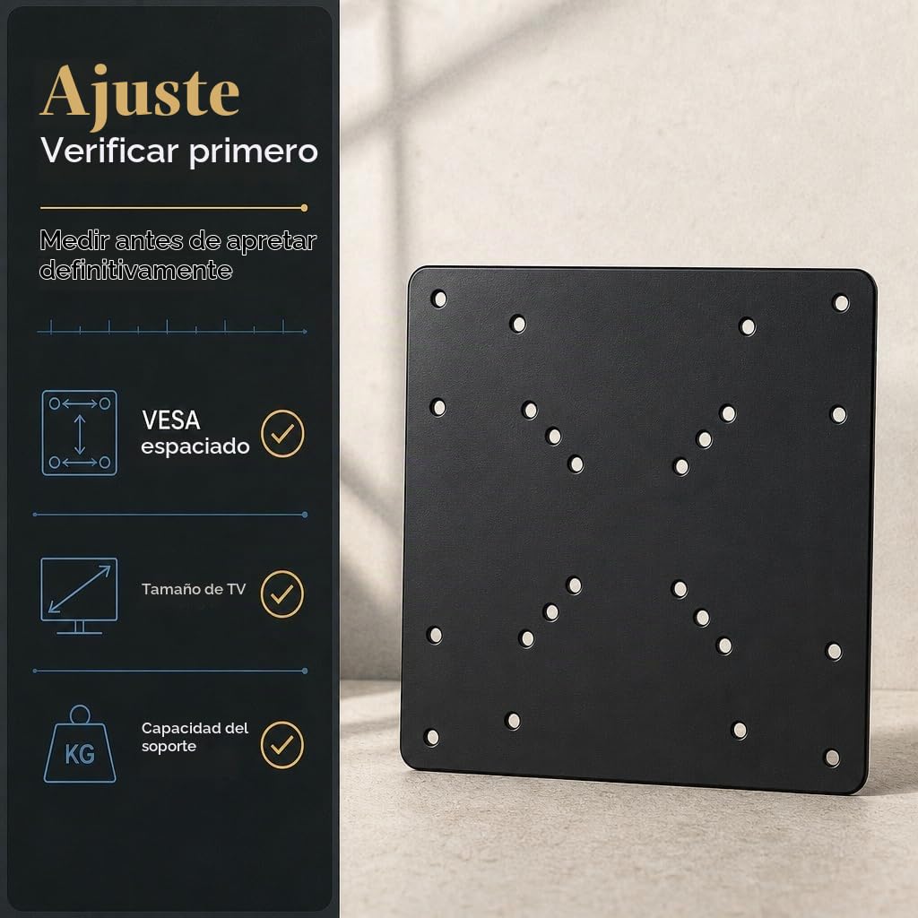 Placa Adaptadora de Montaje VESA Mount-It! Acero Gran Calibre con Kit de Conversión para Monitor y TV