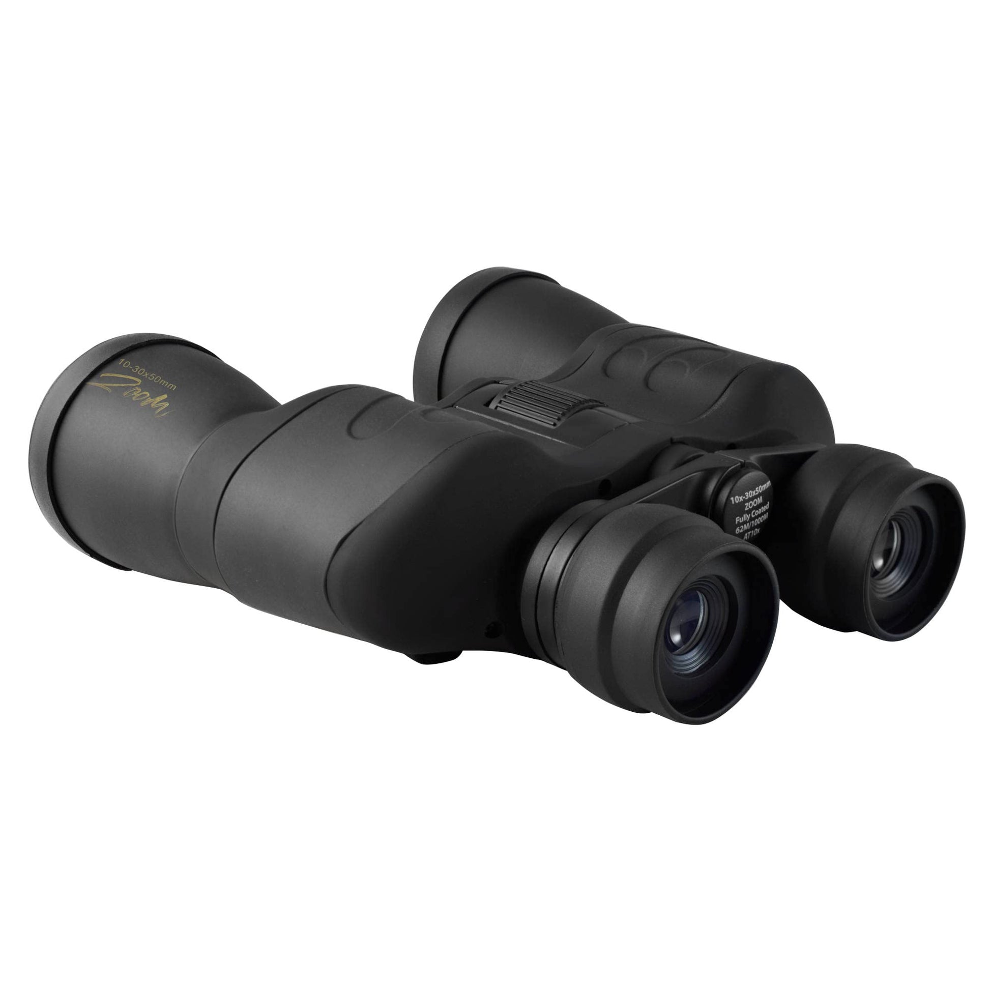 Binocular Wallis Negro Zoom Porro Revestimiento Rubicon 10-30 x 50 mm