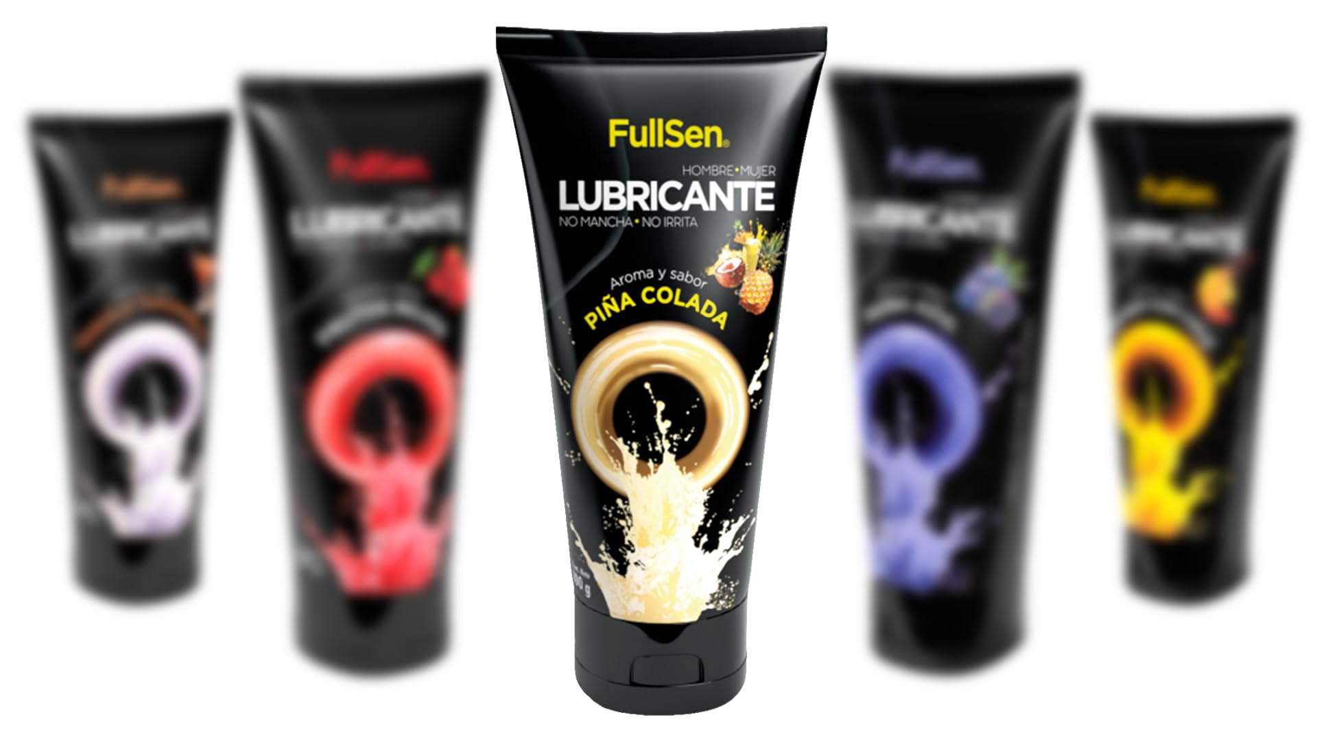 Lubricante FullSen 100g, Aroma y Sabor Piña Colada