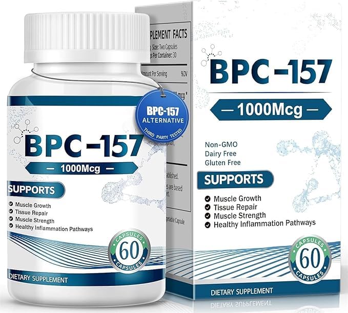 BPC-157 Peptide Capsules, New Protective Compound 157, 60 Capsules