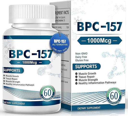 BPC-157 Peptide Capsules, New Protective Compound 157, 60 Capsules