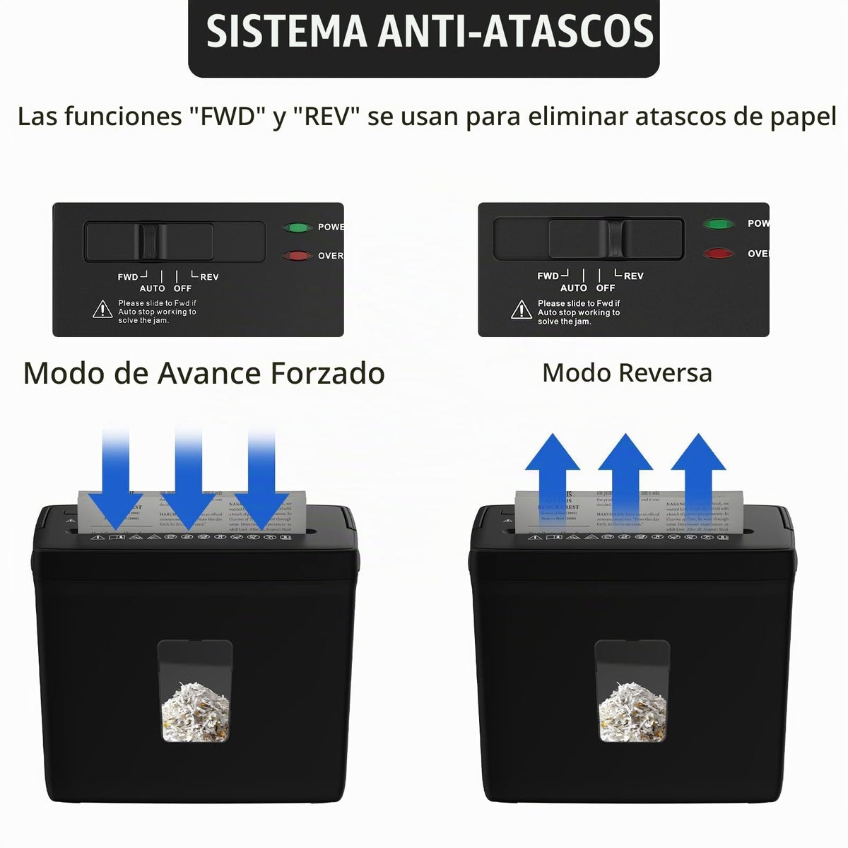 Trituradora de Papel Suntiko Negro Corte Cruzado Pequeño