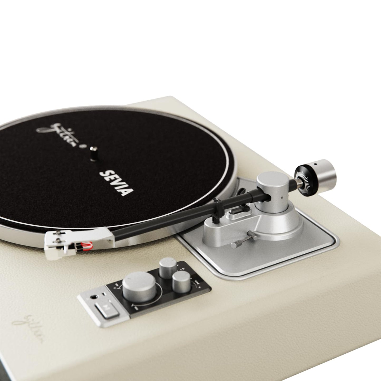 syitren SEVIA - Tocadiscos clásico para discos de vinilo con altavoces incorporados Bluetooth retro fonógrafo