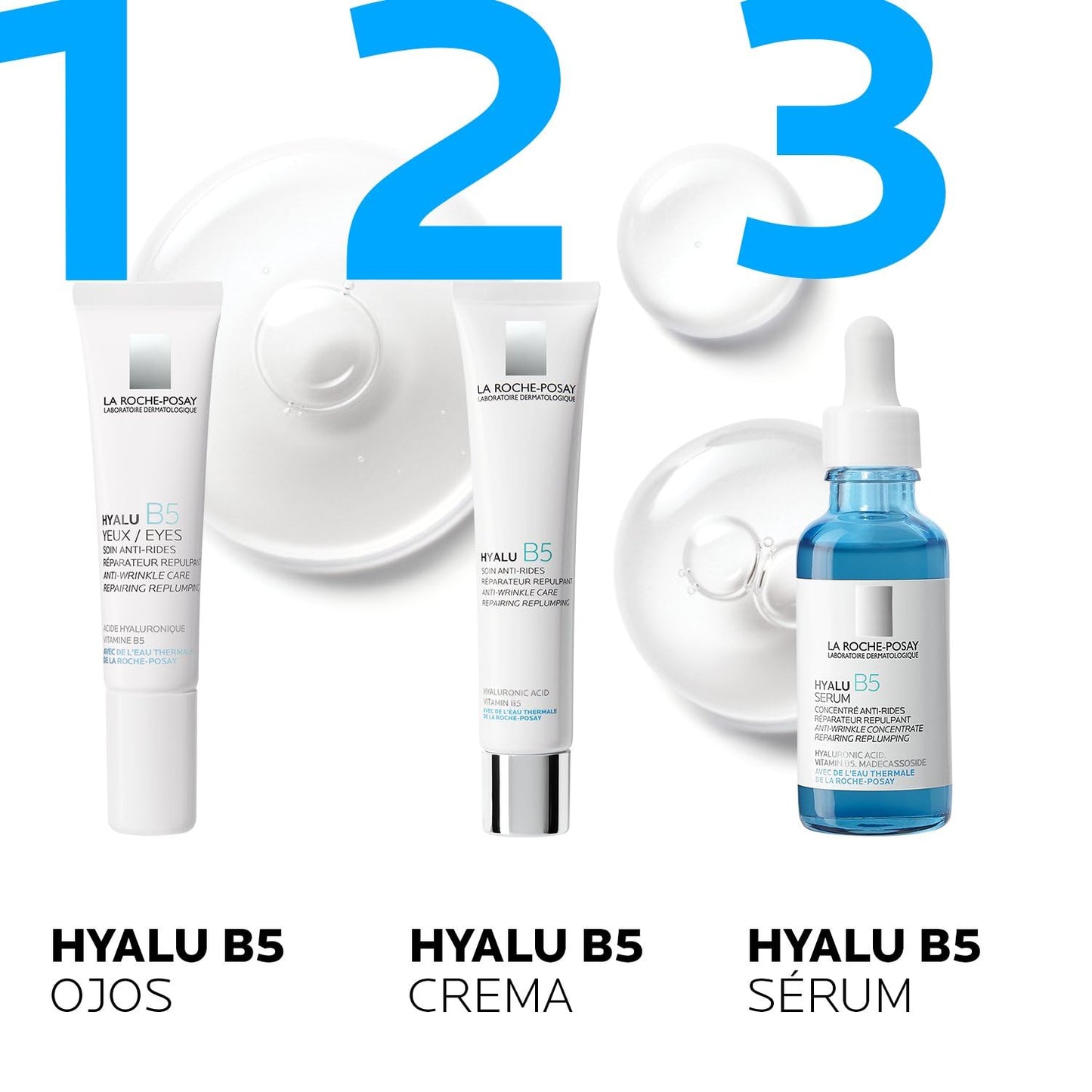 La Roche Posay Hyalu B5 Serum Facial Anti-arrugas, reparador y rellenador con Doble Molécula de Ácido Hialurónico, para todo tipo de piel, incluso piel sensible 30ml