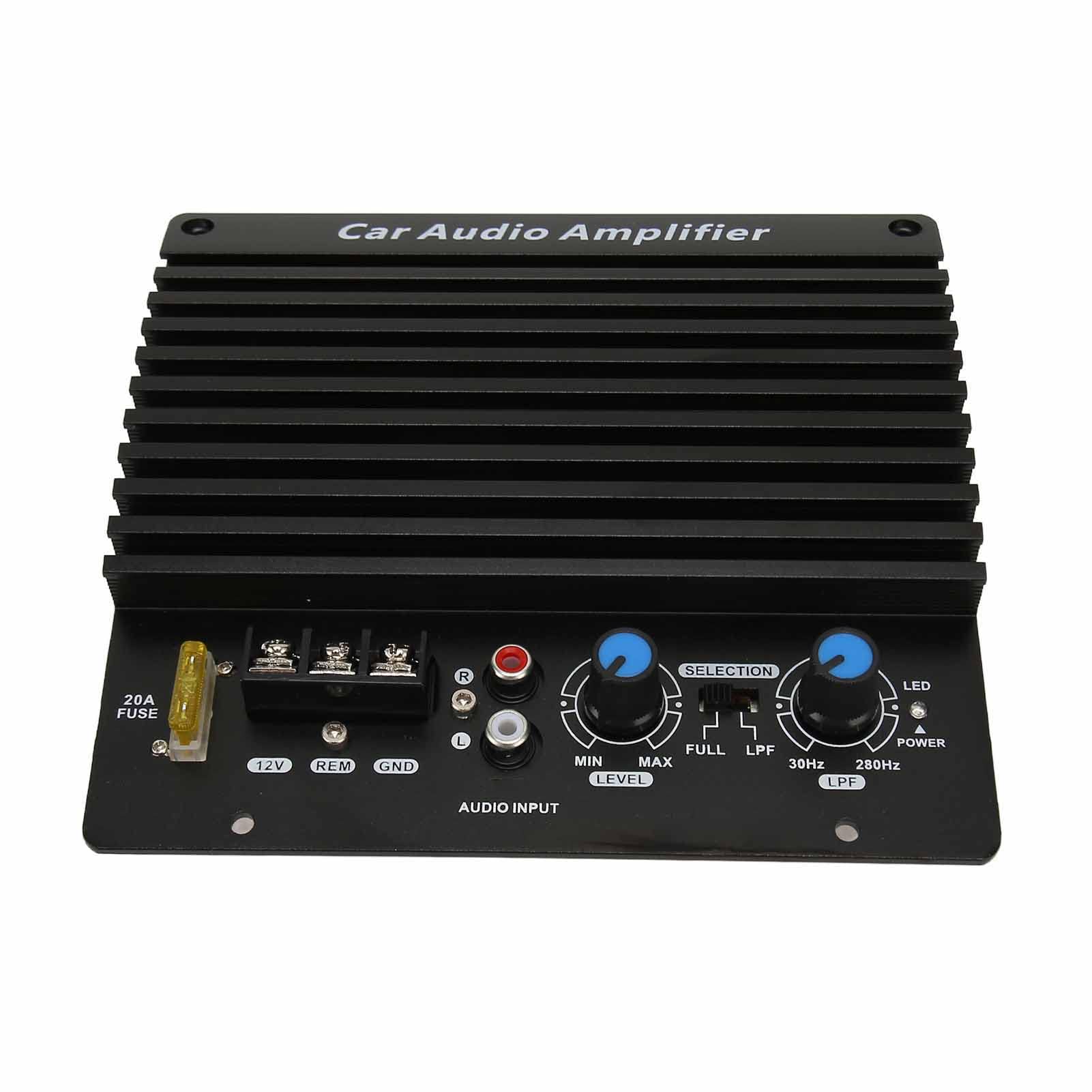 Amplificador de Audio para Coche de Alta Potencia 1000W Placa de Subwoofer Potente de Graves 12V para Woofer 8 a 12 Pulgadas o Altavoces