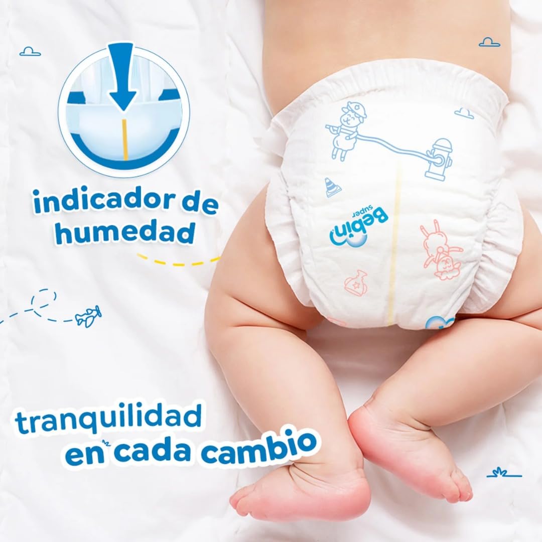 PAÑAL BEBIN SUPER ETAPA 6 XX-GRANDE C/40pz UNISEX 2XG