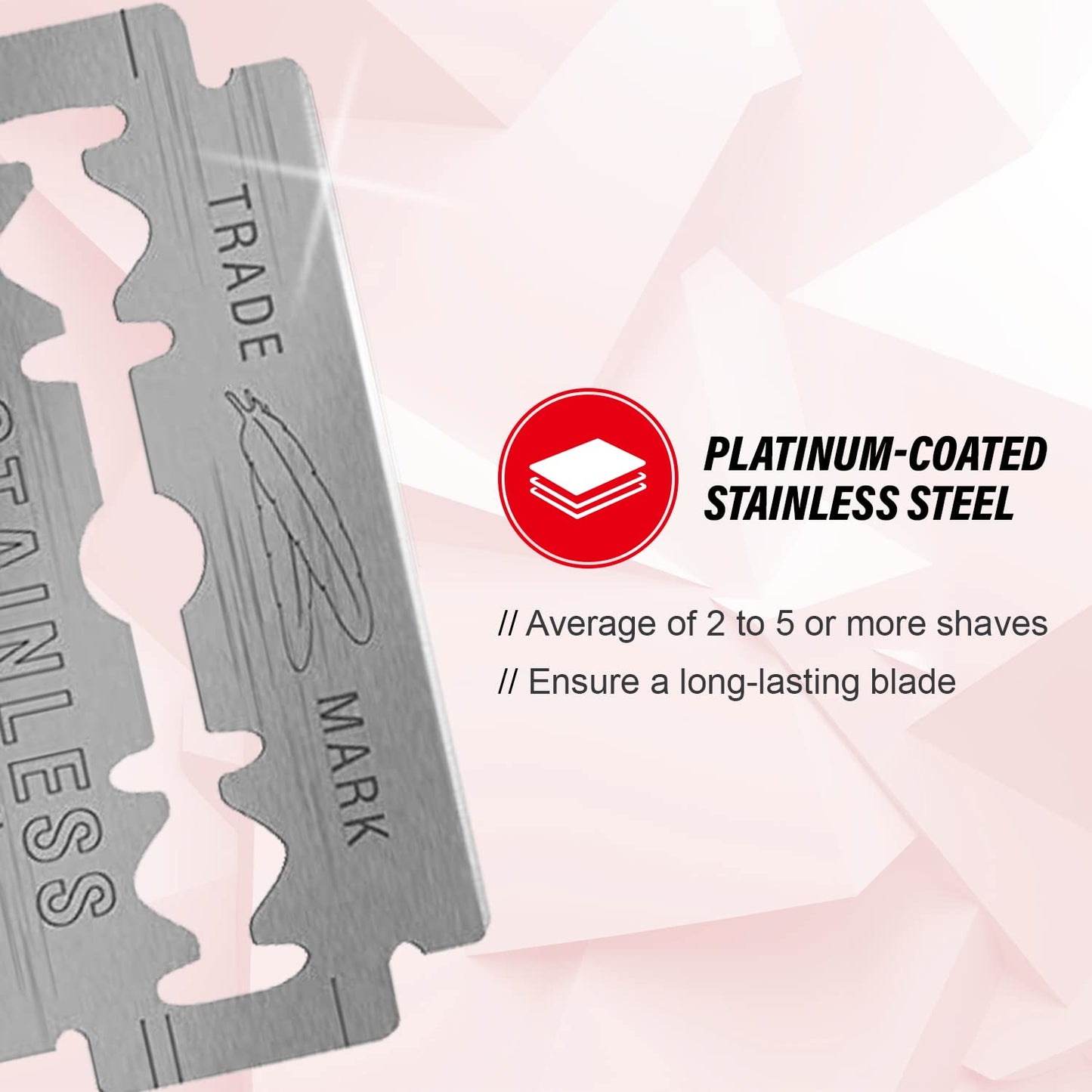 Feather 10 Razor Blades New Hi-Stainless Double Edge by Feather