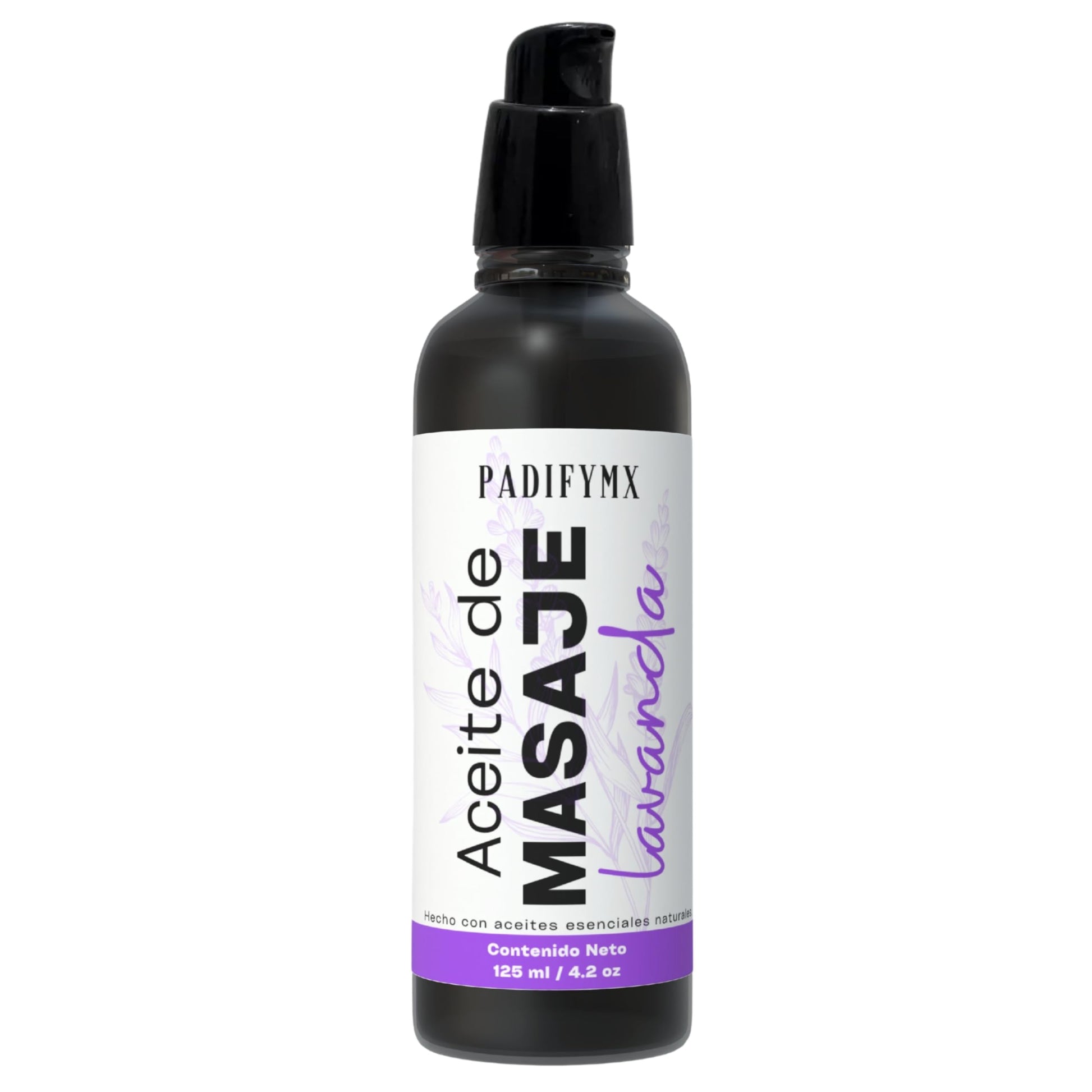 Aceite para Masaje Padifymx Lavanda Antiestrés y Aromaterapia Corporal