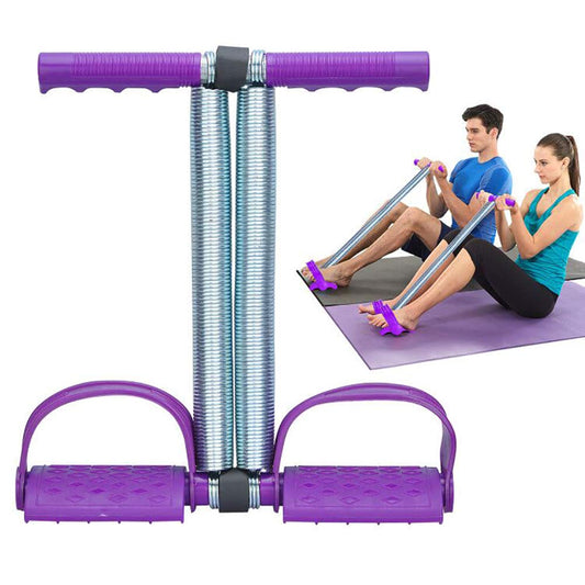 COVVY - Cuerda elástica para sentarse con doble resorte de tensión de pie, equipo para ejercitador de piernas abdominales, recortadora de abdomen, fitness, adelgazamiento, entrenamiento de culturismo