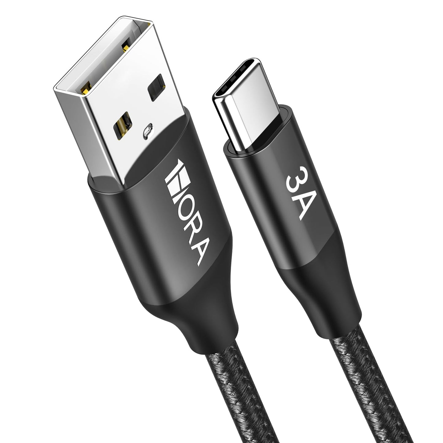 Cable USB C a USB A 1 Hora Nylon Tejido Carga Rápida 60W 1M