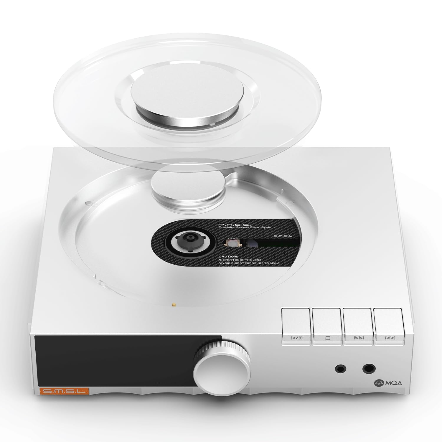 SMSL PL200 MK2 MQA-CD Player, reproductor de CD todo en uno, DAC y HP AMP, chip DAC de alta gama ES9039Q2M, transmisor Bluetooth, reproducción perfecta, 32 bits/768 kHz DSD512, entrada USB/BT/CD