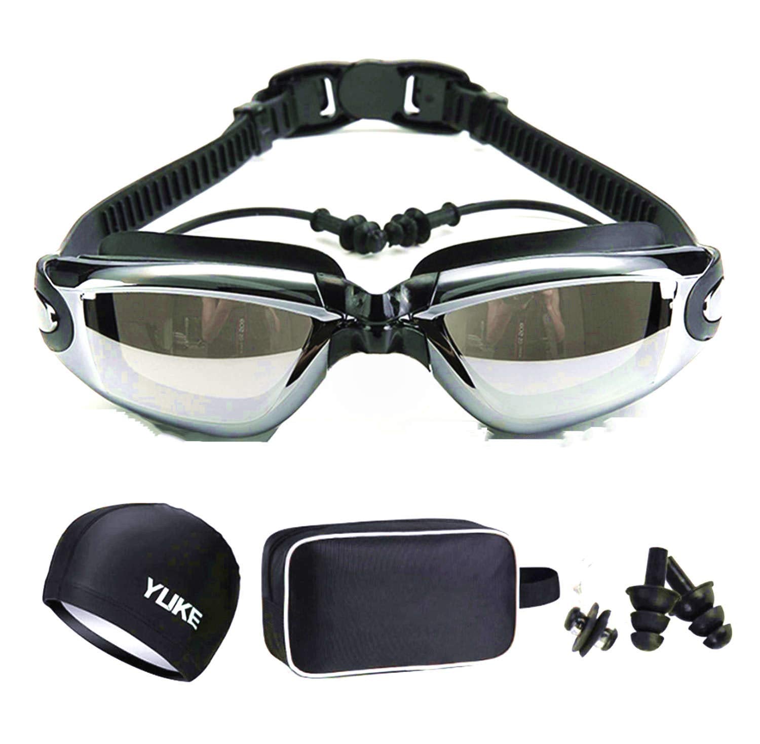 Kit de Natación Yarratech Negro Completo para Adultos y Niños