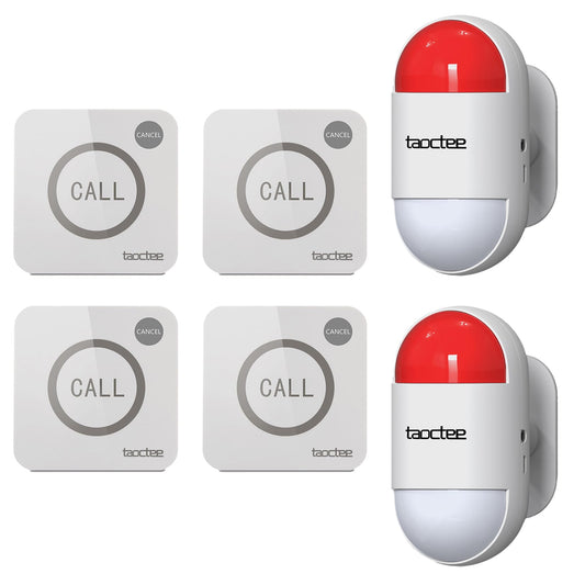 Alarma para Casa Taocatee Azul Sirena con Flash Remoto para Oficina y Tiendas