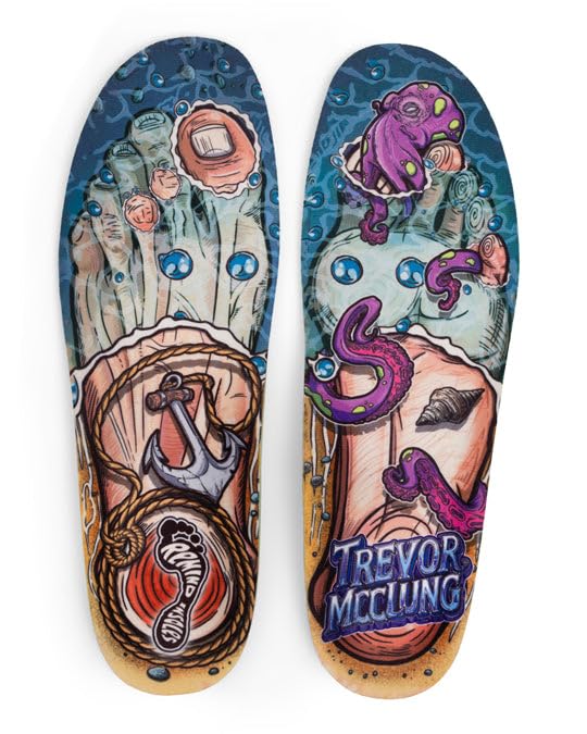 Plantillas Remind Destin Trevor Mcclung Gnar Foot Negro Comodidad Ligera para Hombre