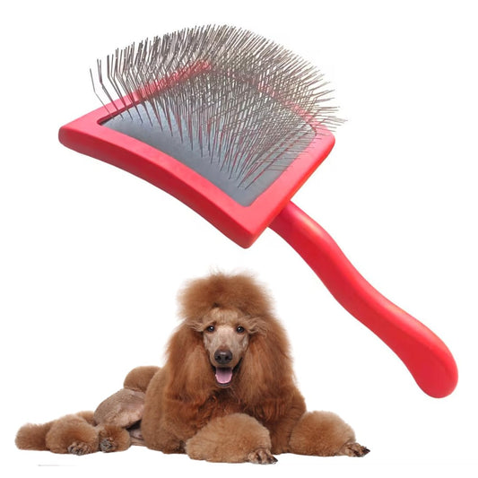 Furfessor Cepillo Profesional Grande Para Perros (Goldenoodles, Labradoodles, Caniches, Golden Retrievers Y Más) Cepillo Para El Cuidado De Mascotas Con Púas Largas De Acero Inoxidable Para Desenredar