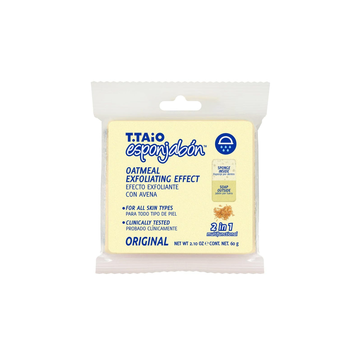 10 Piezas Esponjabon Avena Exfoliante Esponja + Jabón 2 en 1