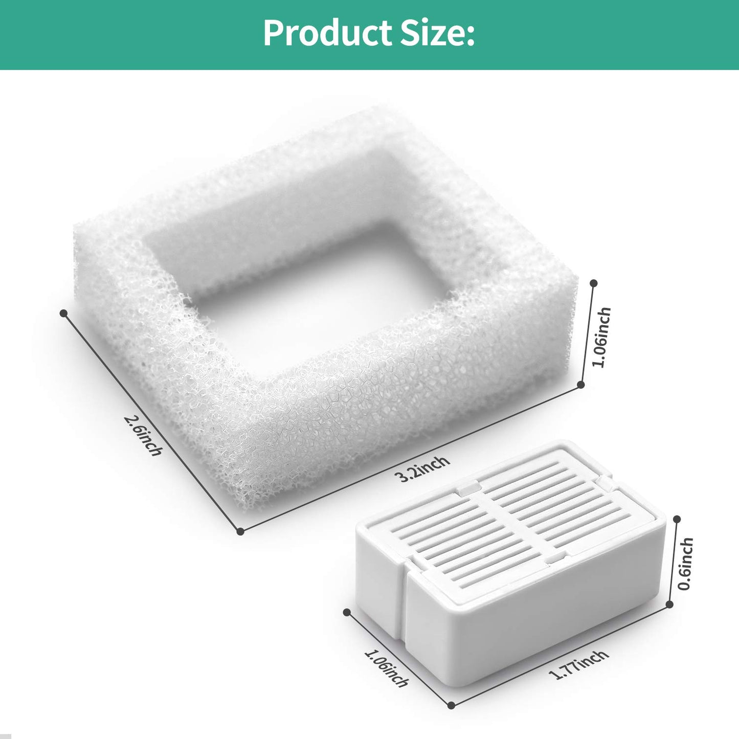 Filtros de Fuente NautyPaws Cerámica para Gatos Magdalenas y Ondas