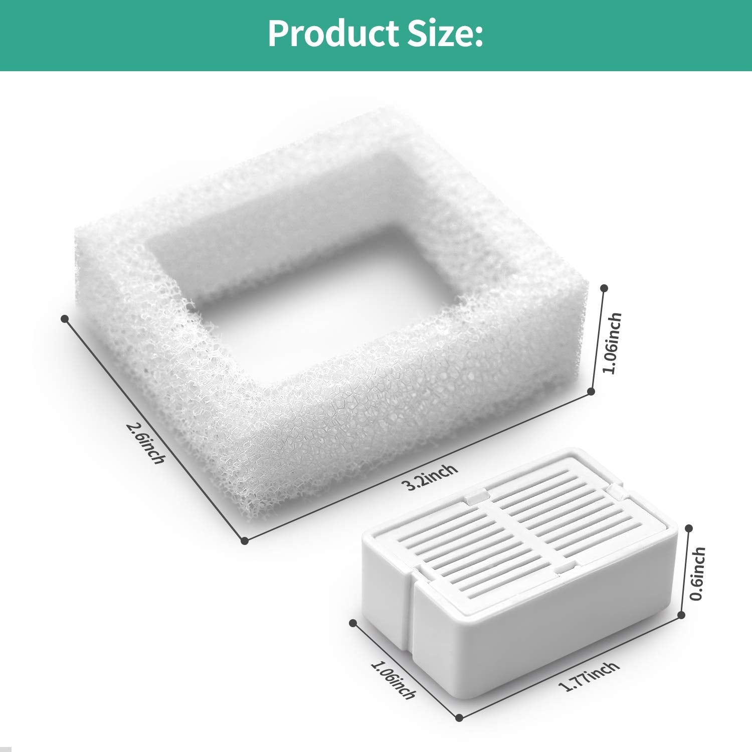 Filtros de Fuente NautyPaws Cerámica para Gatos Magdalenas y Ondas