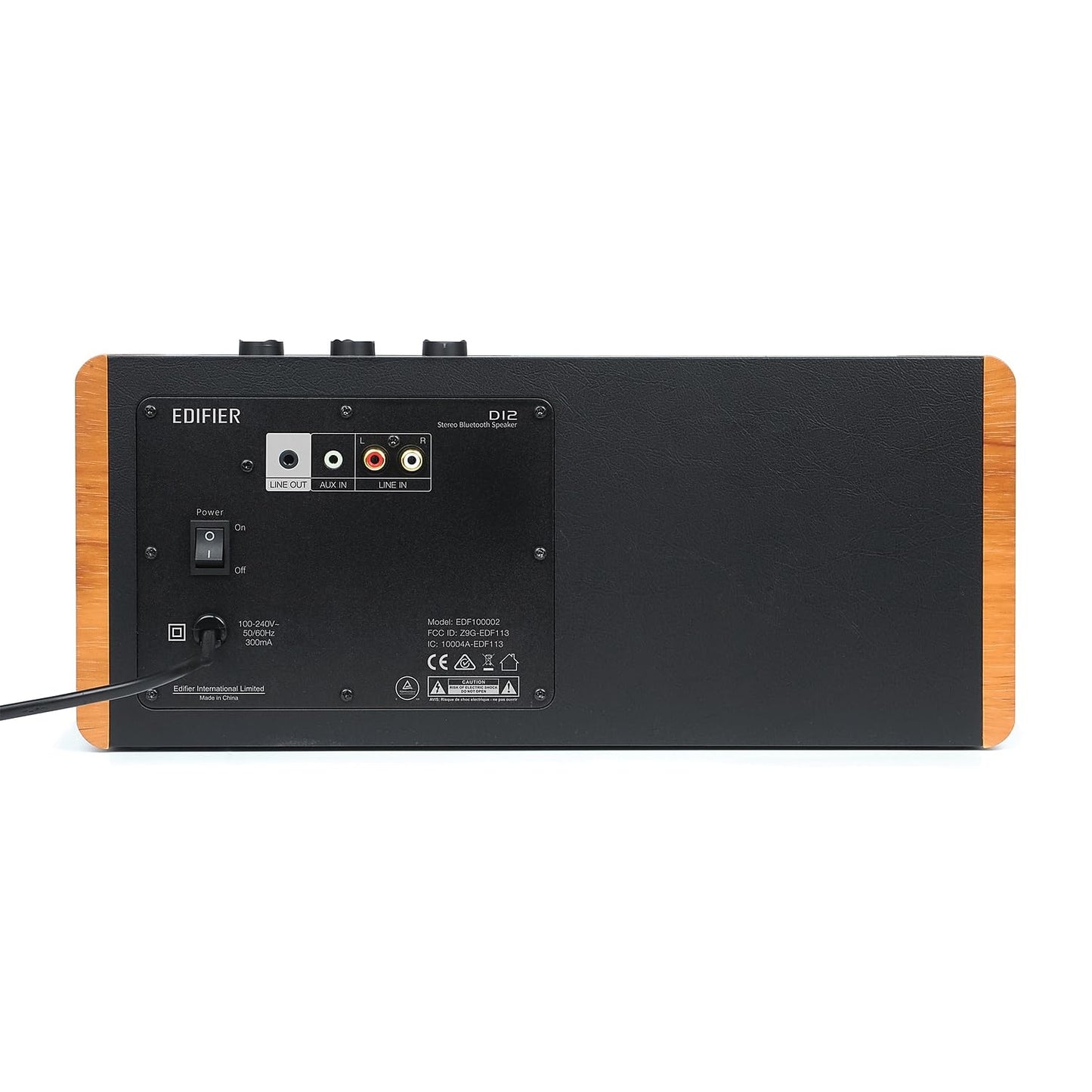 Edifier Altavoz de estantería D12 - Altavoz Bluetooth estéreo de Escritorio Integrado - Altavoz de computadora inalámbrico para Uso de Escritorio - 70 vatios RMS con Salida de línea de subwoofer