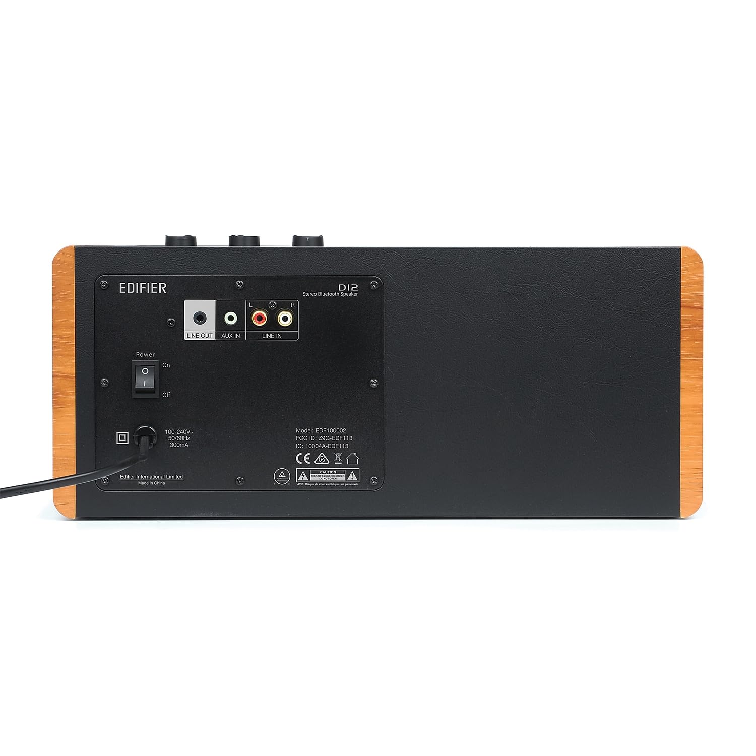 Edifier Altavoz de estantería D12 - Altavoz Bluetooth estéreo de Escritorio Integrado - Altavoz de computadora inalámbrico para Uso de Escritorio - 70 vatios RMS con Salida de línea de subwoofer