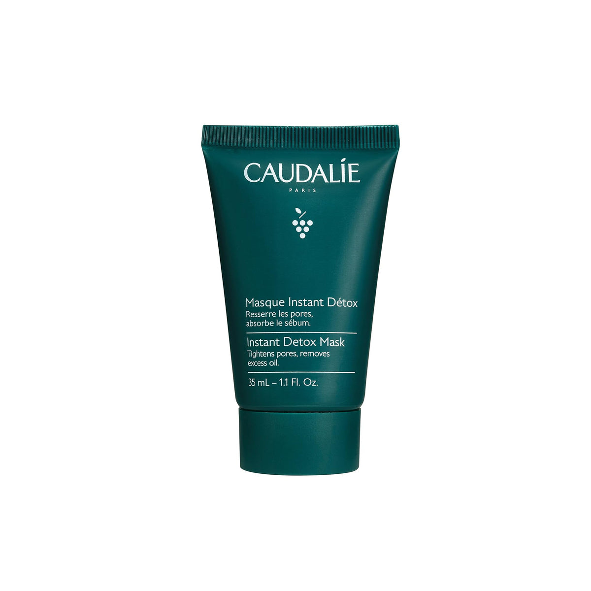 CAUDALIE Instant Detox Mascarilla de Arcilla Rosa, Limpia Poros - 35 mL