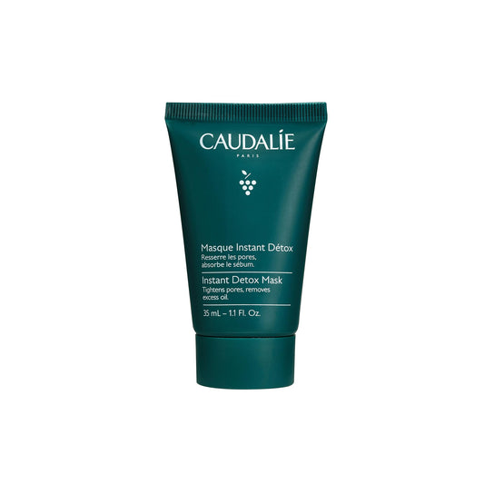 CAUDALIE Instant Detox Mascarilla de Arcilla Rosa, Limpia Poros - 35 mL