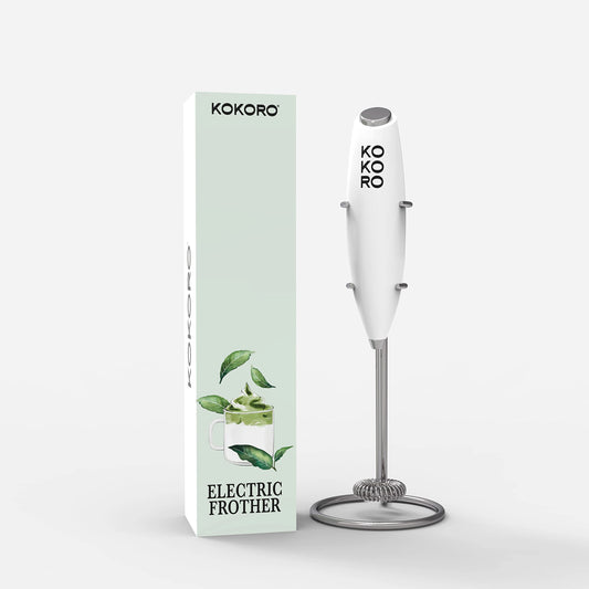 KOKORO LIFE, Agitadores, Espumador de Leche, Mini Batidor Eléctrico Batidora de Café, Mezclador de Acero Inoxidable, Apto para Espuma de Leche, Agitador de Café, Huevos de Agitación