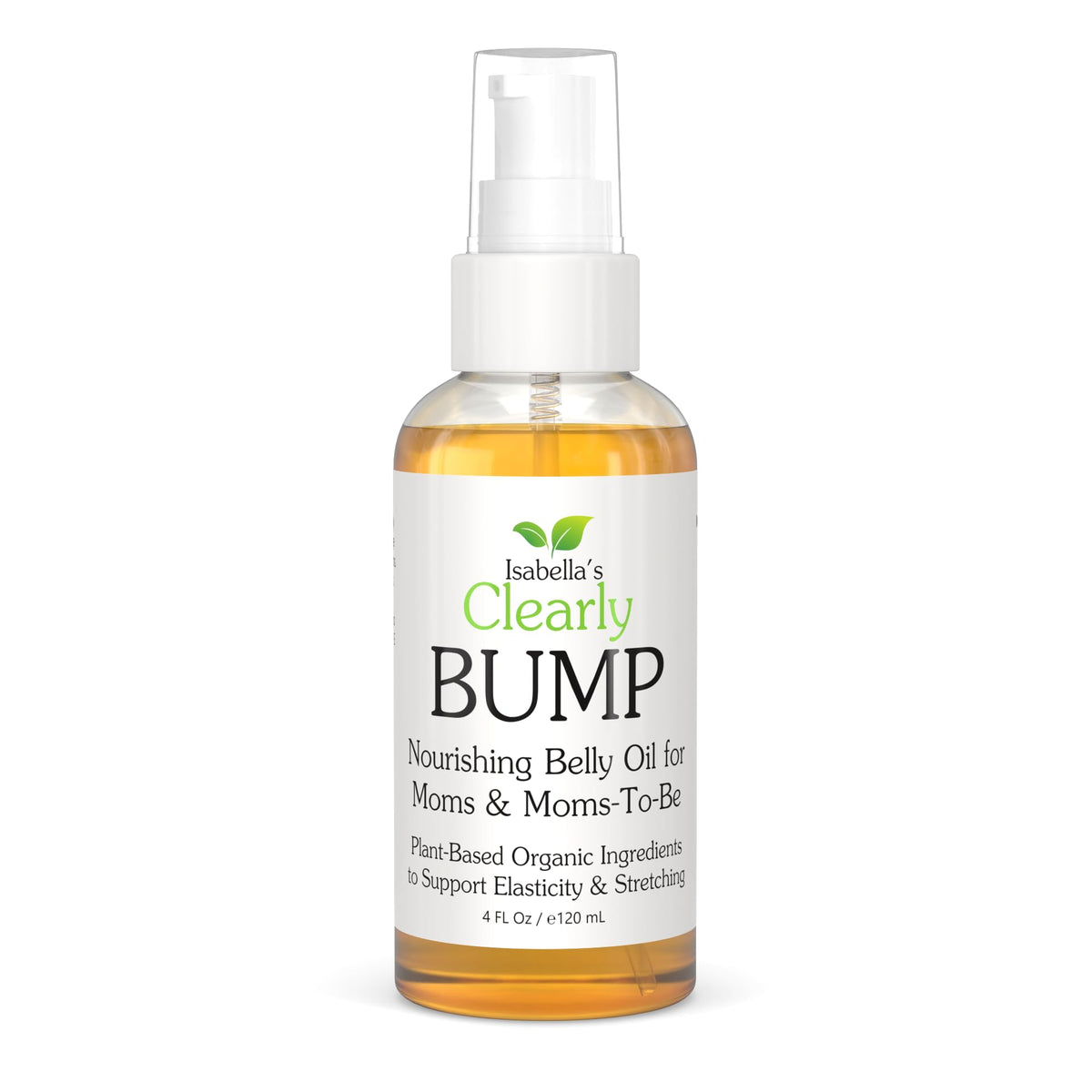 Clearly BUMP, Aceite Orgánico para la Barriga de Mamás y Futuras Mamás | Humectante para la Elasticidad de la Piel, Piel Estirada, Estrías y Cicatrices | Aceite Corporal para Embarazo y Postparto