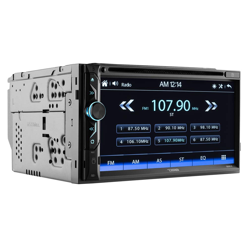 DS18 DDX6.9 Radio estéreo para Coche de 6 x 9 Pulgadas, Pantalla táctil Doble DIN Headunit con DVD, Bluetooth, USB y Enlace de Espejo para iOS y Android AUX/USB/SD/Am/FM Receptor Multimedia