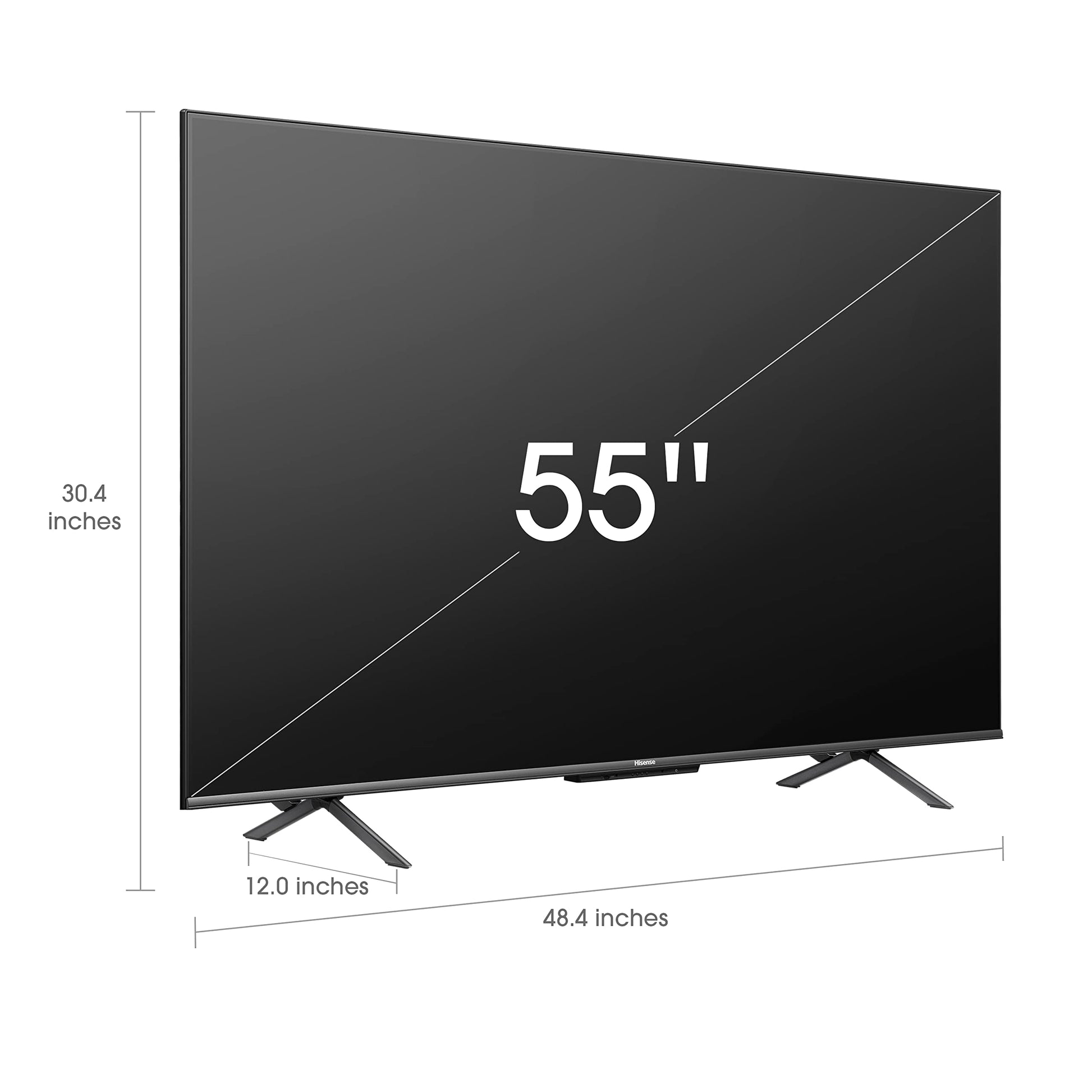 Hisense ULED 4K Premium 55U6H Quantum Dot QLED Series 55 Pulgadas Smart Google TV, Dolby Vision Atmos, Control Remoto de Voz, Compatible con Alexa (Modelo 2022)