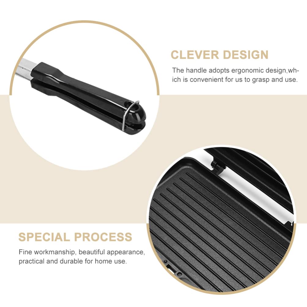 Hemoton Sartén para hornear sándwich de aluminio antiadherente para tortillas de doble cara, sartén para sándwiches, sartén para desayuno y cocina