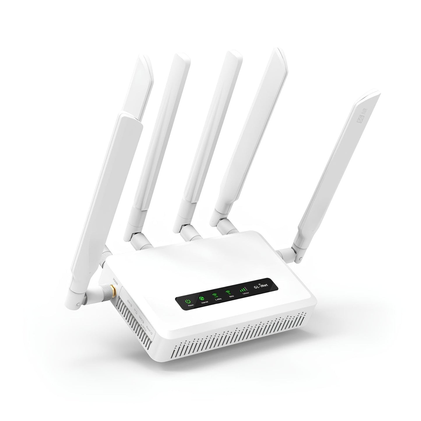 GL.iNet GL-X3000 (Spitz AX) 5G NR AX3000 Gateway Router Celular, Wi-Fi 6, Antenas Desmontables, Dual-SIM, Certificado para Dispositivos IoT de T-Mobile y AT&T, Ideal para RV