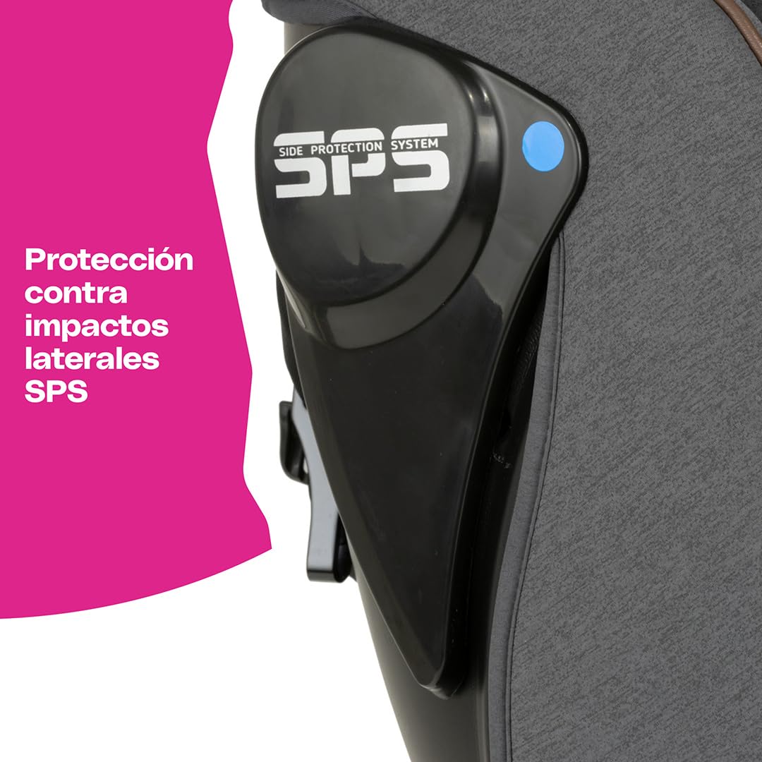 Autoasiento Convertible Cosco Kids Active Fix Rotación 360 Negro para Bebés y Niños hasta 36 kg