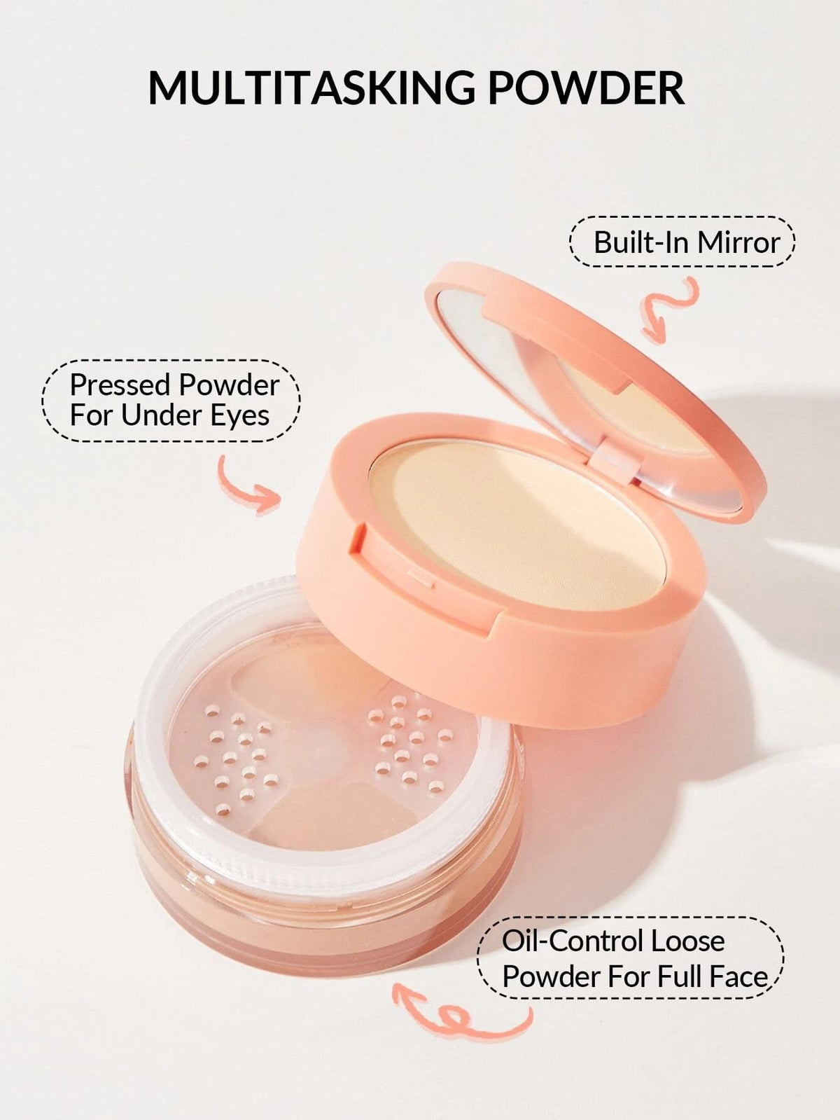 Sheglam Insta-Ready Dúo de Polvos para Rostro Face & Eye Setting Powder Dúo (Toasted Almond)