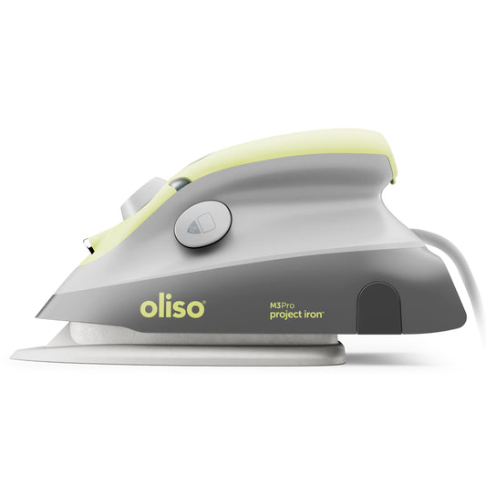 Plancha de Vapor Oliso M3Pro Pistacho con Suela Mate para Costura y Viajes