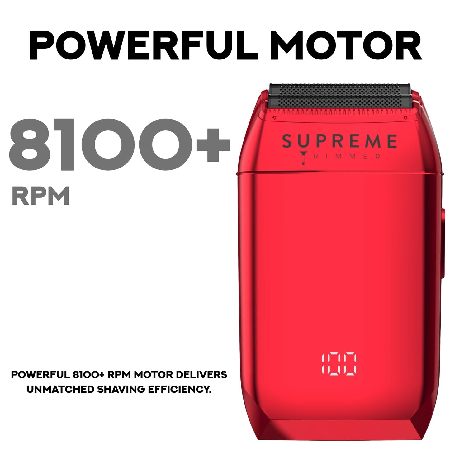 Supreme Trimmer Crunch STF602 - Afeitadora de doble lámina impermeable para hombres | 150 minutos de tiempo de funcionamiento, maquinilla de afeitar eléctrica sin cuerda y con cable, láminas