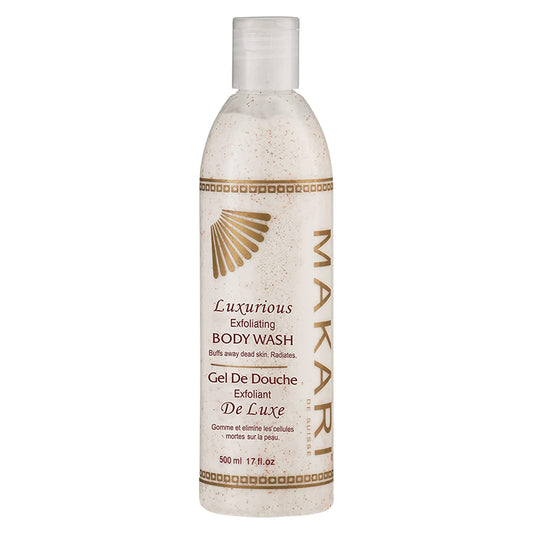 Makari Classic Luxurious Lightening Exfoliating Body Wash 17 fl.oz â€" Face & Body Cleanser With Mulberry Root Extract & Exfoliating Micro Crystals â€" Whitening Treatment for Dark Spots & Acne Scars