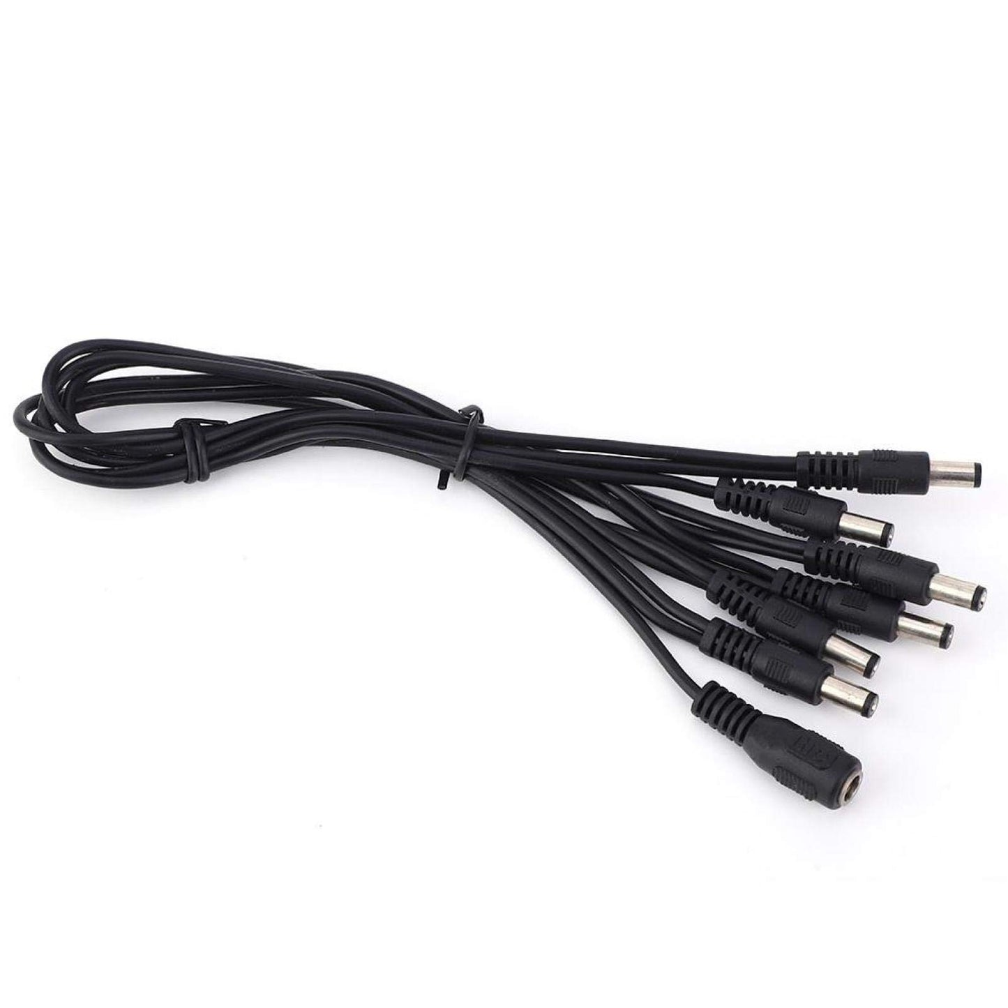 Fybida Adaptador Recto Daisy Chain OD09 1 a 6 para Adultos para Guitarra eléctrica Cables adaptadores