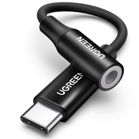 Adaptador USB C UGREEN Blanco Chip DAC HiFi Audio para Auriculares