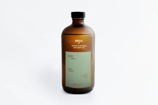 Dry body oil Mys, aceite corporal seco altamente hidrantante Mys. (500ml, Otoño)