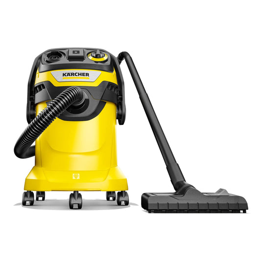 Kärcher WD 5 P - Aspiradora Multiusos para Tienda en húmedo/seco de 6.3 galones con Accesorios, función de soplador, Limpieza de Filtro semiautomática, diseño de Ahorro de Espacio, Resistente