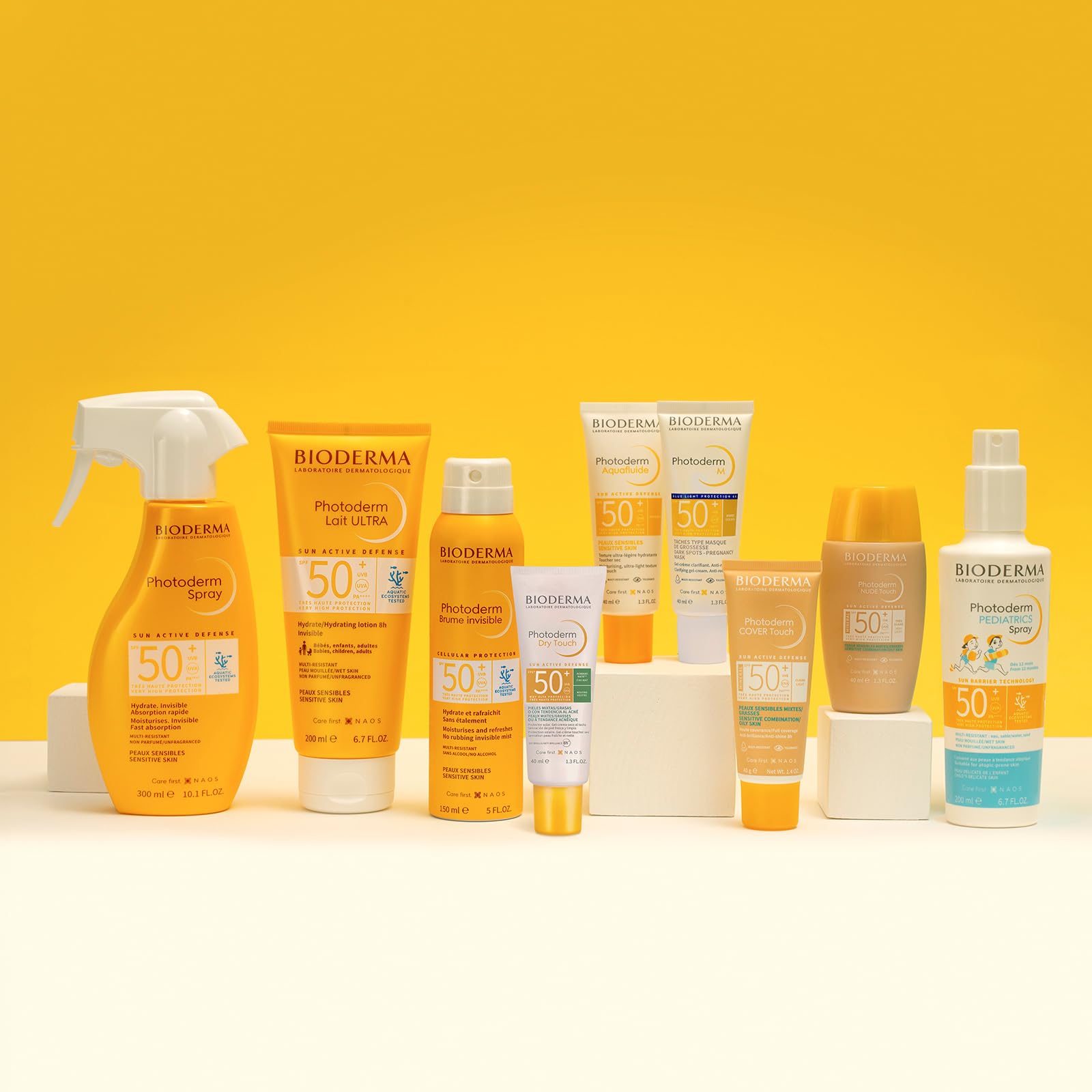 BIODERMA, Pack Protector Solar Piel Mixta Grasa, Photoderm Dry Touch Neutro, Limpiador Facial Sébium Gel Moussant