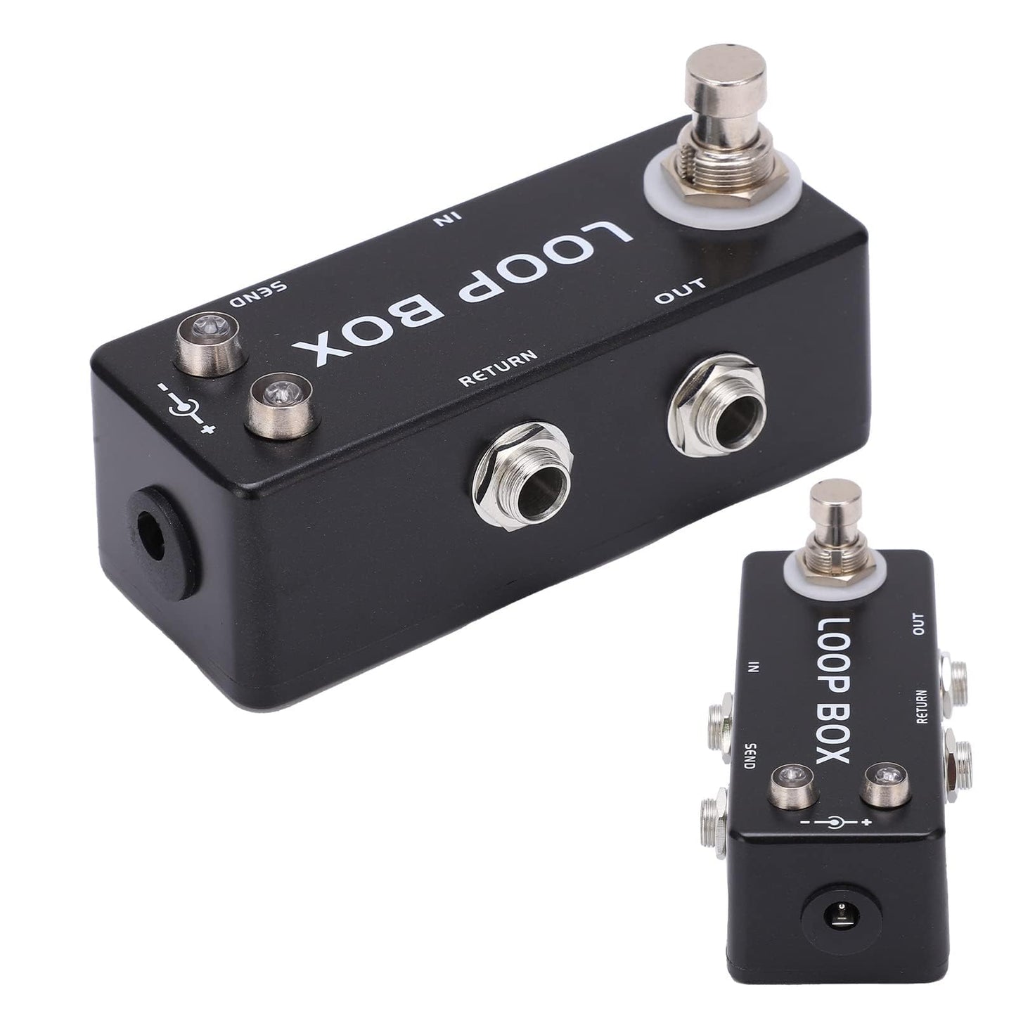 HERCHR Mini Loop Box Pedal De Efectos De Guitarra Amplificador De Guitarra Eléctrica Interruptor De Pie True Bypass Loop Switcher