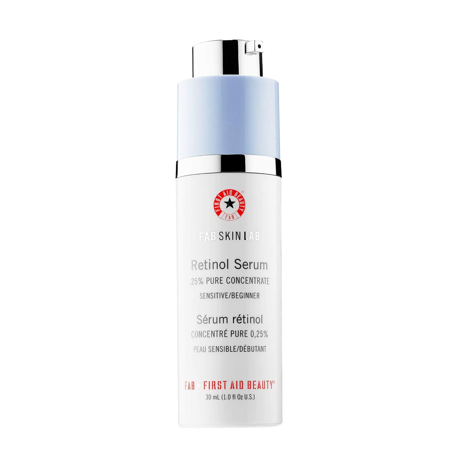 First Aid Beauty FAB Skin Lab Retinol Serum 0.25% Pure Concentrate, 1 oz