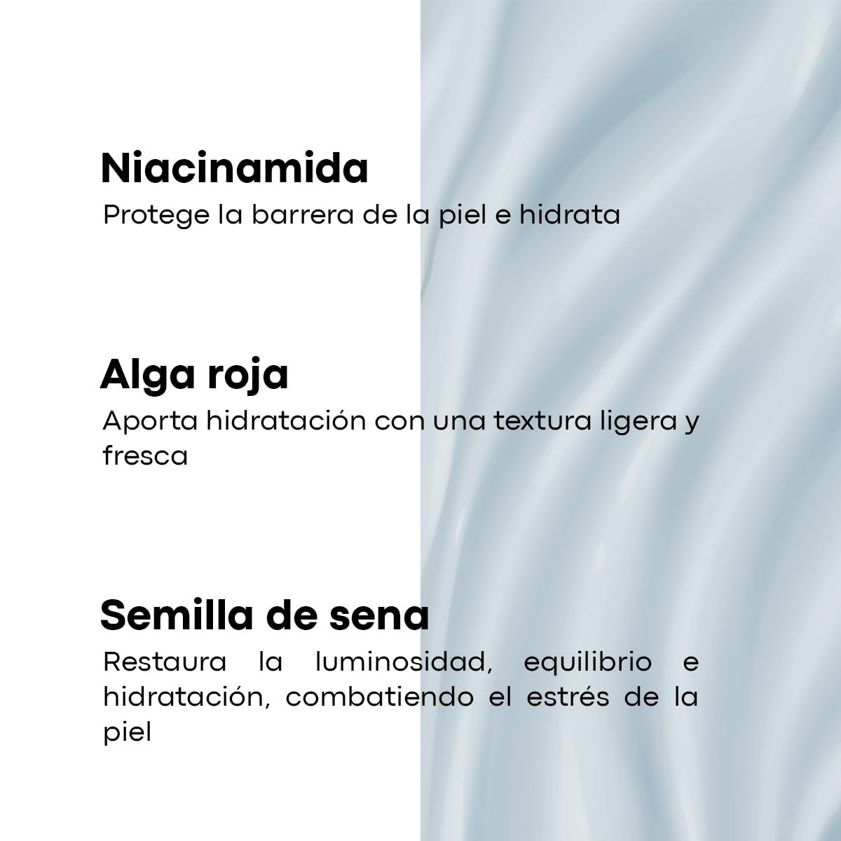 Emotions Labs |Crema Facial en Gel Vitalidad | Humectante| Con Ácido Hialurónico, Semilla de Sena y Alga Roja | Para Piel Seca | Uso Día y Noche | Contenido 70g