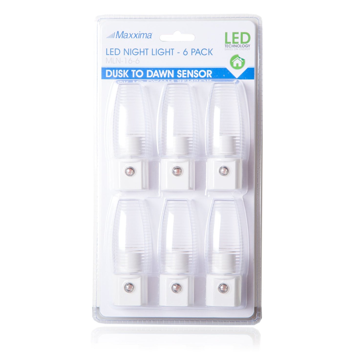 Luz Nocturna LED Maxxima Blanca con Sensor Automático de Anochecer a Amanecer