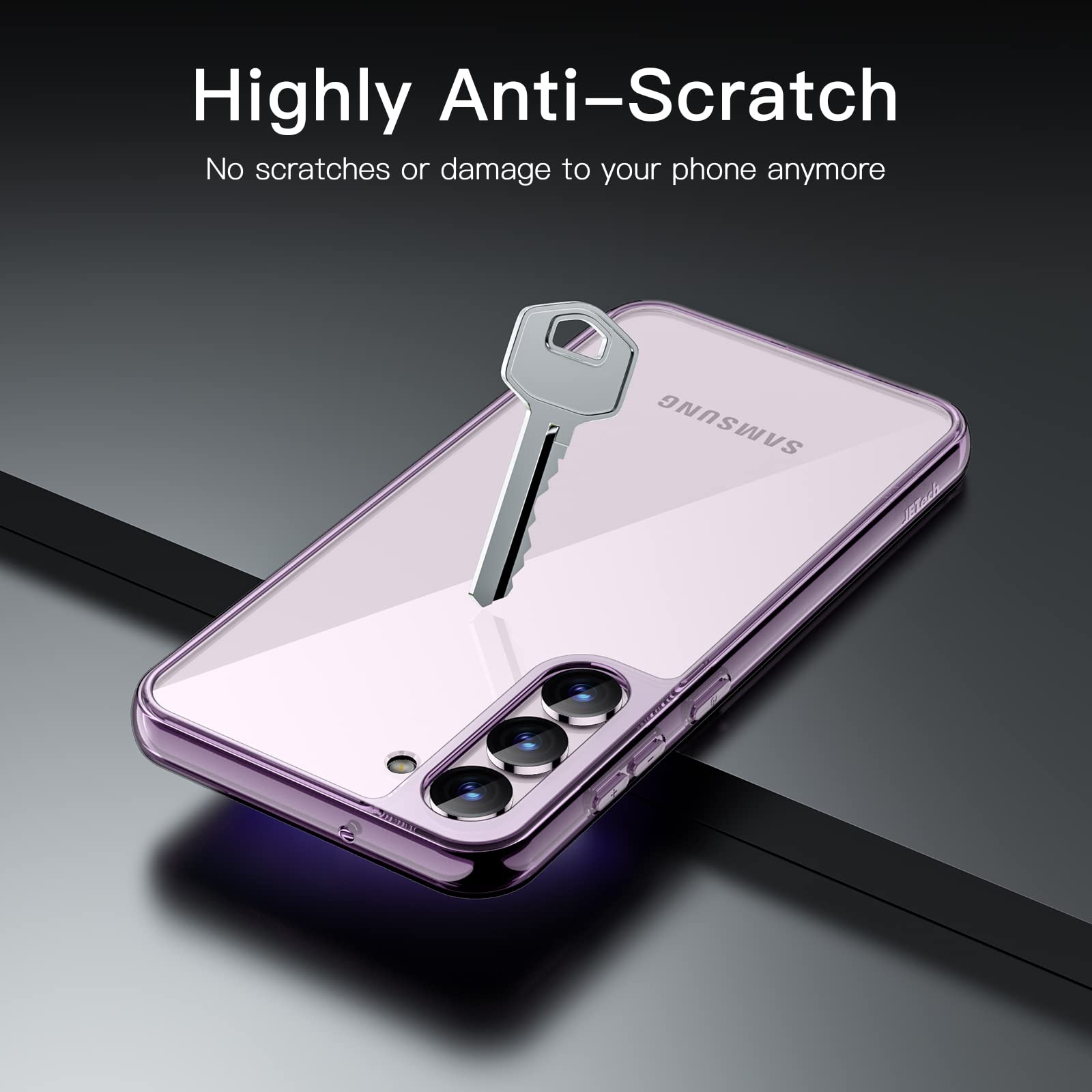 JETech Funda para Samsung Galaxy S23+ / S23 Plus 5G 6.6 Pulgadas, Anti-Amarillo Antigolpes Protectora Carcasa, Antiarañazos PC Duro Respaldo (Púrpura)