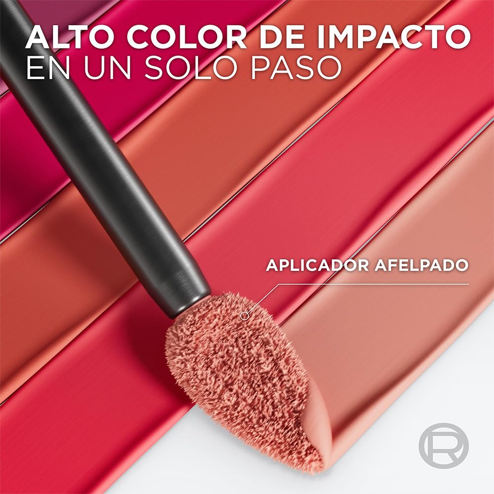 L'Oréal Paris, Infallible Le Matte Resistance, Labial Líquido Mate Larga Duración 16hr, Color Intenso con Ácido Hialurónico, Tono True Love 420, 5ml